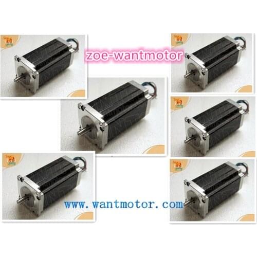 Good news!shipping from USA!!6PCS Nema 23 wantai Stepper Motor 425oz-in, 4.2A, WT57STH115-4204A CNC Foam Mill Cutter, Engraver