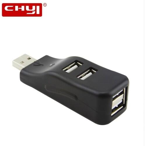 Mini USB 2.0 Hub 3 Ports Portable USB Hub 480 Mbps High Speed Slim Hub USB Splitter Black for Laptop Computer PC Accessories