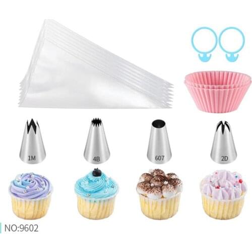 New 16 Pcs/Sets Metal Cream Tips Cake Decorating Tools Steel Icing Piping Nozzles Cake Cream Decorating Cupcake Pastry Tool