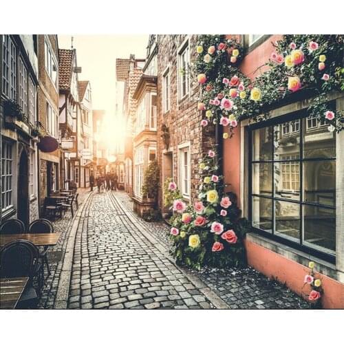 Beibehang Custom Wallpaper European Architecture Romantic Classical Nostalgic TV Background Home Decoration wallpaper-3d mural