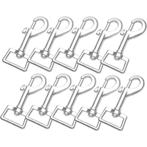 RIGGING HARDWARE CARBON STEEL Snap Hook SQUARE Swivel Nickel Plated 25mm CD1 for rope dog line