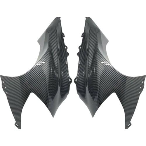 Carbon Fiber PATTERN Upper Front Nose Center Headlight Cover Fairing For 2004 2005 Kawasaki ZX-10R