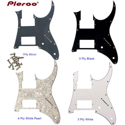 Pleroo Custom electric Guitar Parts - For Ibanez MIJ RG 350 EXZ Guitar Pickguard HH Humbucker Pickup Scratch Plate Multiple colo