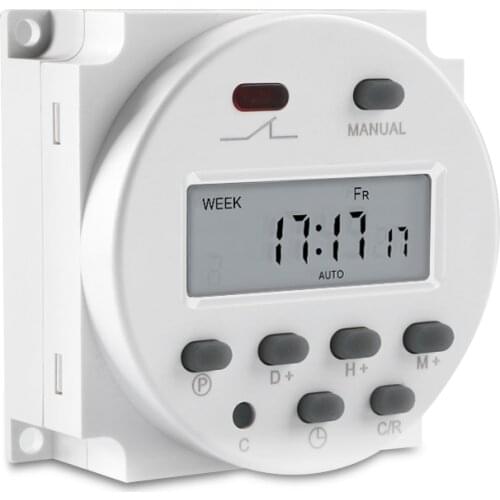New CN101A DC 12V 16A LCD Digital Power Programmable Timer Time Relay rechargeable Switch for Electrical Equipments hot