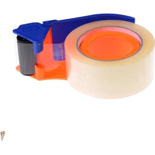 Simple &Practical Sealing Packaging Parcel Plastic Roller 2" Width Tape Cutter Dispenser