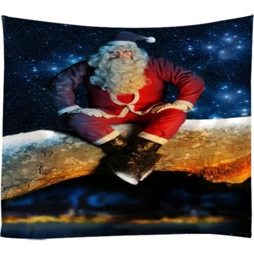Christmas 3D Tapestry Wall Hanging Bed Spread Beach Towel Table Cloth Yoga Mat Christmas Decoration 250cm*180cm Large Size