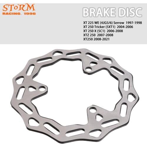 Motorcycle Steel Brake Disc Rotor For XT 225 WE Serrow 1997 1998 Tricker 04-06 XT250X 2006-2008 XTZ250 2007-2008 XT250 2008-2021