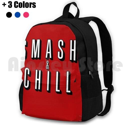 Smash & Chill Outdoor Hiking Backpack Waterproof Camping Travel Fox Falco Sheik Marth Peach Captain Falcon Ice Climbers Dr