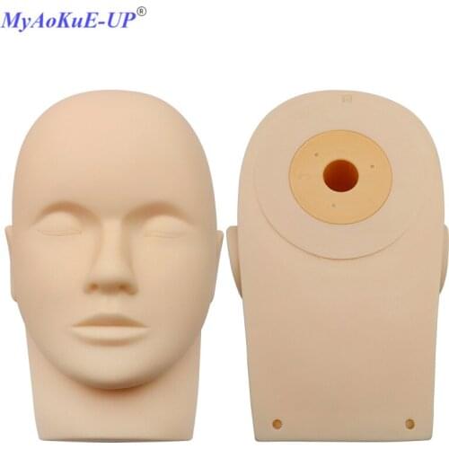 High Quality Training Facial Mannequin Flat Head Practice For Eyelash Extension Makeup Grafting Eyelashes Tools