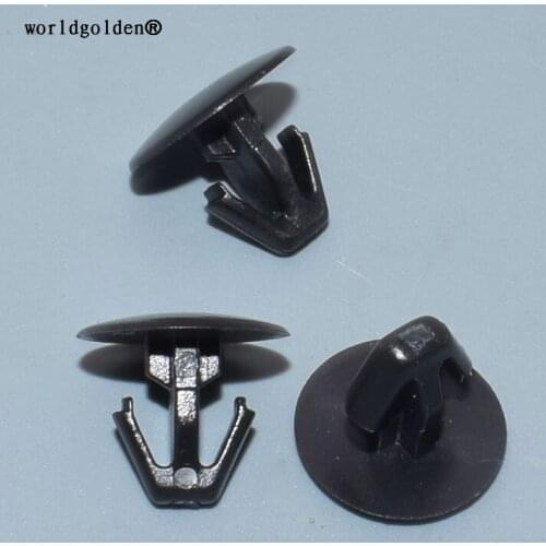 Worldgolden 100pcs plastic clip Hood Seal Retaining Clip for Honda 91518-S10-003