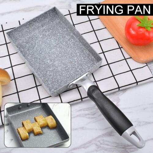 Japanese Egg Roll Frying Pan Maifanite Stone Coating Grill Frying Pan Non Stick Kitchen Small Pancake Egg Cooking Tools