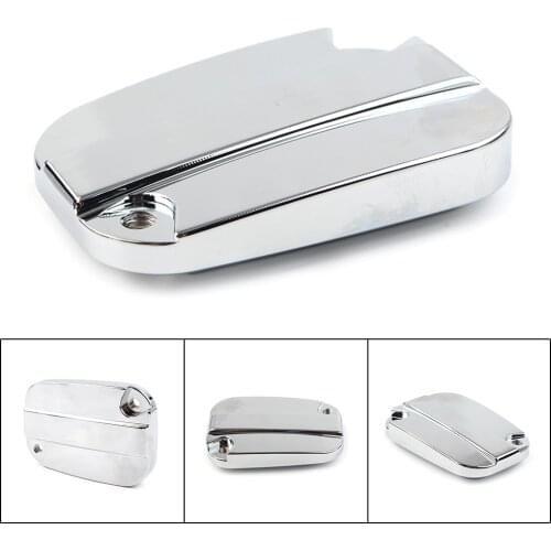 1Pcs Chrome Motorcycle Front Brake Master Cylinder Cover Cap for Harley Touring 08-later Trike 2009 2010 2011 2012 2013