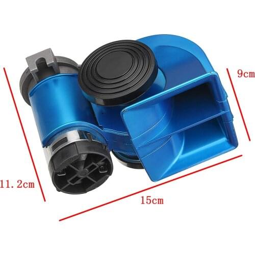 12V 139DB Loud waterproof Electronic Snail Ultra Compact Dual Air Horn Fit for car vehicle motorcycle yacht boat SUV bike buses