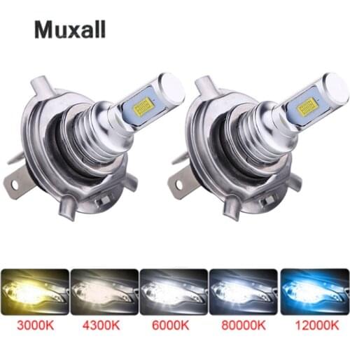 12000LM H4 H7 LED Mini Car Headlights Bulbs Kit H8 H9 H11 9005 HB3 9006 HB4 6000K 4300K Fog Running lights 12V LED Lamp CSP CHIP
