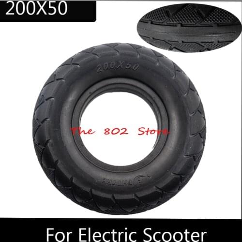 200x50 8 inch Scooter Non-Pneumatic Solid Tire Puncture Resistant Tyre Accessories Fit Electric Scooter Rear Motor Accessories