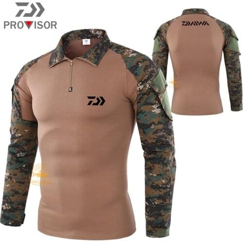 2020 Daiwa Autumn Fishing Quick Dry Clothes Mens Outdoor Cotton Sportswear Winter Camouflage Breathable Cycling Jersey