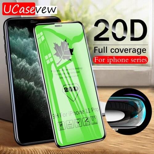 3PCS 20D Full Cover Tempered Glass For iPhone 12 11 Pro XR XS Max Screen Protector For iPhone 6 7 8 Plus SE2020 Protective Film