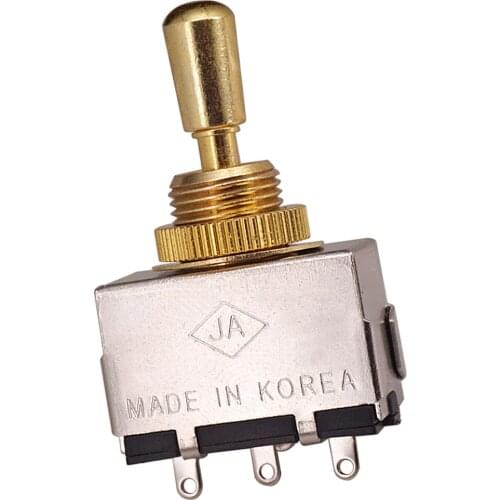 3-Way Tone Toggle Selector Switch Silver For Electric Guitar