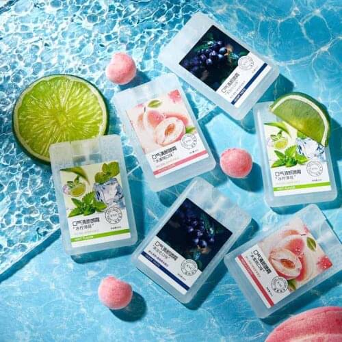 3 kinds of peach oral spray, fresh breath and portable fruit mouth spray for ladies