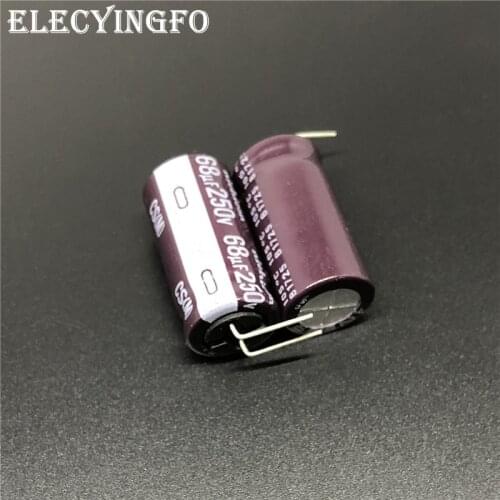 5pcs/50pcs 68uF 250V NICHICON CS Series 12.5x25mm High Ripple Current High Reliability 250V68uF Aluminum Electrolytic capacitor