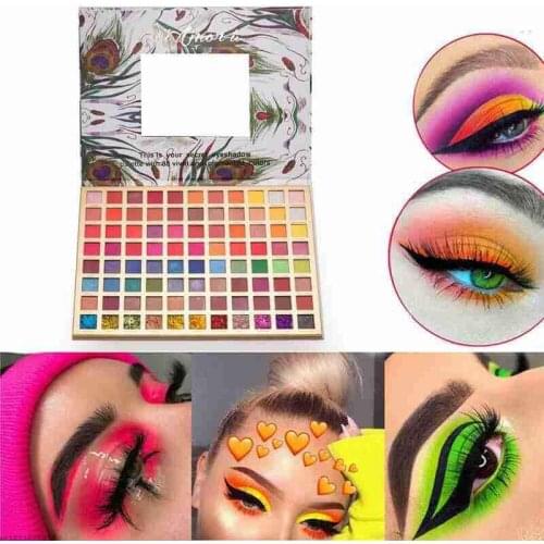 88 Colors Shimmer Matte Eyeshadow Palette Makeup Smooth Pressed Professional Eye Shadow Powder Diamond Shine Colorful Pigmented