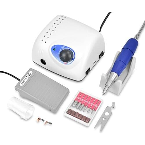 New Arrival STRONG 210 plus 105 105L Handpiece 65W 45000rpm Nail Drills Manicure Machine Pedicure Electric File Bits