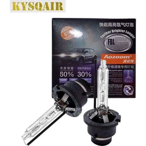 KYSQAIR Aozoom D2S 5600K FBL Car Headlight Xenon HID Bulb High Brightness Original 35W D4S Aozoom Auto Lamp Light Car Retrofit