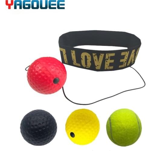 Boxer Raising Reaction Force Hand Eye Boxing Reflex Speed Punch Ball Sanda Training Set Stress Gym Boxing Muay Punching Ball