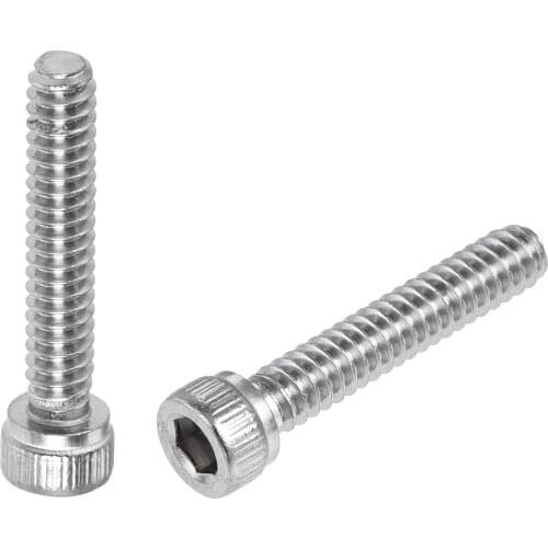 Uxcell #6-32x3/4" Hex Socket Head Cap Screw Bolts 304 Stainless Steel Polished 100pcs