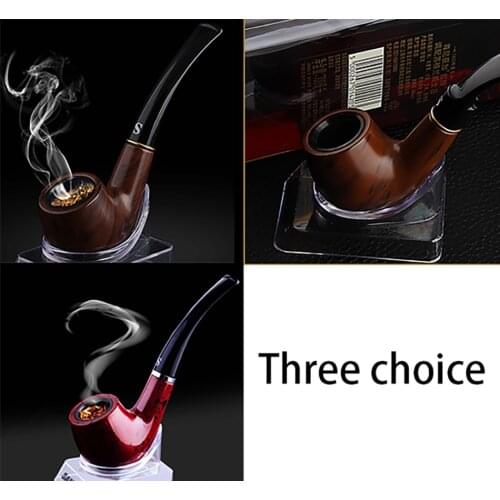 Wooden Made Herb Tobacco Pipe For Somking Cigarette Holder Vintage Style For Men Narguile Weed Grinder