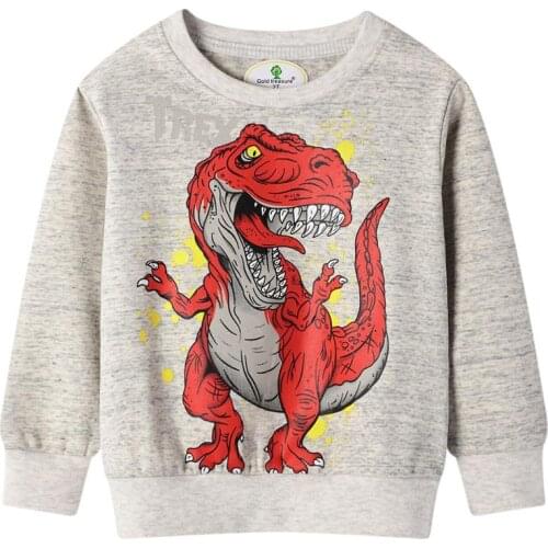 Funnygame Kids clothes spring long sleeve t shirt for boys cartoon car jacket baby O-neck cotton sweatshirt children Tops