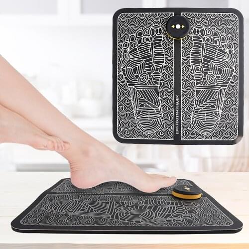 EMS Foot Massage Mat Physiotherapy Multi-directional Foot Massage Electrical Muscle Stimulation Relax Body Relieve Pain