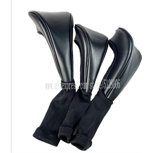 Golf Club #1 #3 #5 Wood Headcovers Driver Fairway Woods cover PU Leather Head Covers Set Protector Golf Accessories