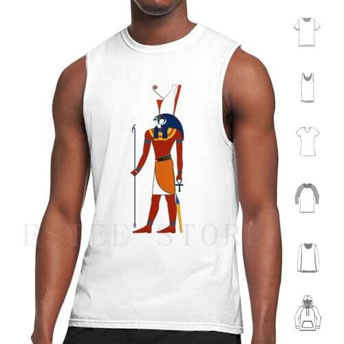 Horus | Egyptian Gods , Goddesses , And Deities Tank Tops Vest Cotton Pharaoh Ra Ba Ka Akh Anubis Amun Ankh Crook Flail Egypt