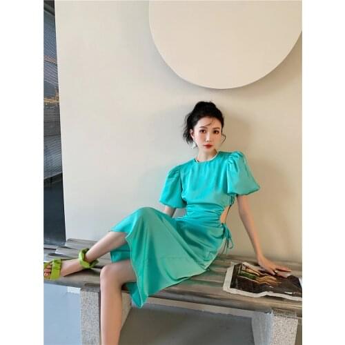 Зеленые летние платья KOROBOV China At AliExpress