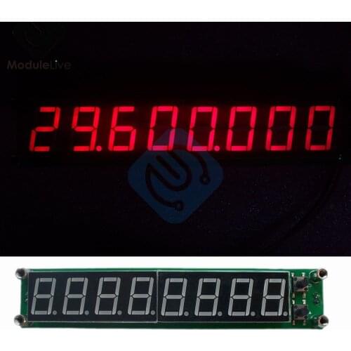 Red 0.1 to 60MHz 20MHz to 2400MHZ 2.4GHz RF Signal Frequency Counter Cymometer Meter Tester