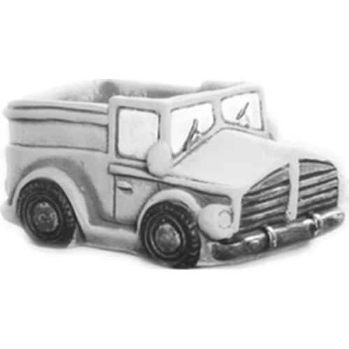 Creative Loading Truck Shape Flowerpot Silicone Mold DIY Concrete Pot Molds