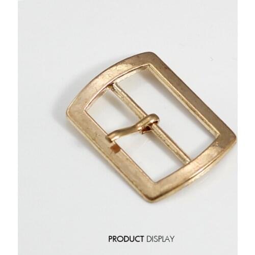 Metal Rectangle Gold Tone Plated Belt Buckle 32x25mm For Bags Clothes Belt Sewing Hooks Clips Sewing Supplies 100piece /K173
