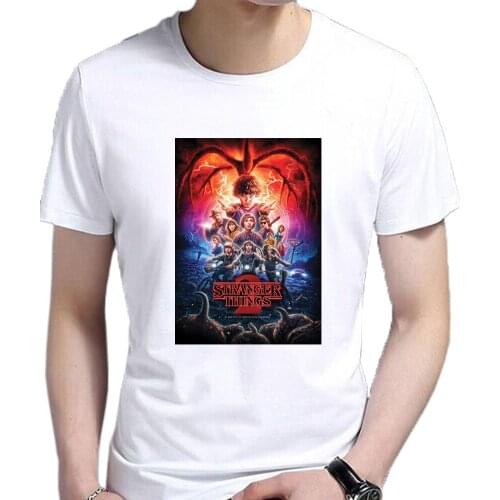 Fashion Clothing Men T Shirt Summer Tv Series Stranger Things Season Eleven Millie Bobby Brown Friends Dont Lie Short Sleeve