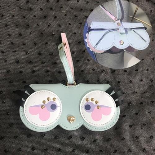 Cartoon Sunglasses Protector Travel Pack Pouch Glasses Case 1Pcs For Fashion Women Charm Bag Holder Pendant Eyewear Accessories