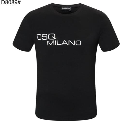 DSQ PHANTOM TURTLE Mens Short Sleeve Logo Series Graphic T-Shirt Men Fashion Print Cotton Tees Breathable Quality Tops D80892
