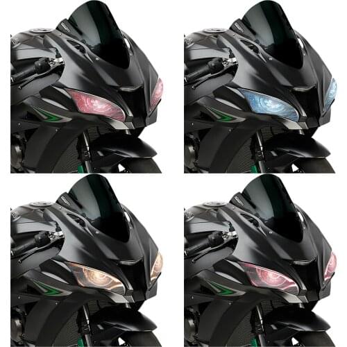 For KAWASAKI NINJA ZX-10R ZX10R ZX 10R 2016 2017 Motorcycle 3D Front Fairing Headlight Sticker Guard Sticker Accessories
