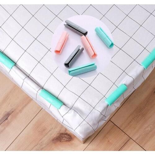 10pcs Plastic Slip-Resistant Clamp Quilt Bed Cover Grippers Fasteners Mattress Holder for Sheets Home Decor BedSheet Clips