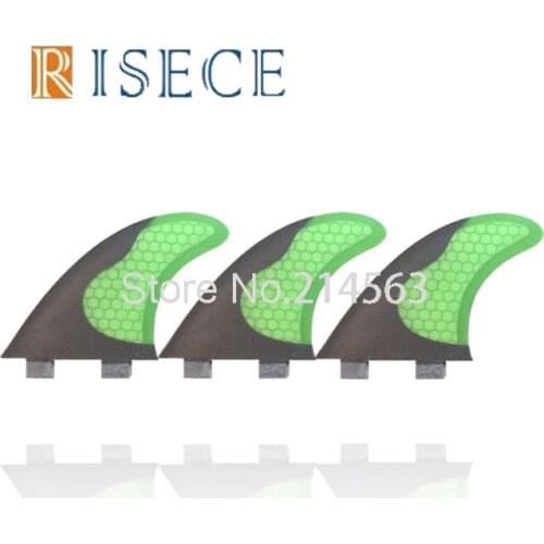 Half carbon fiber surfboard honeycomb fins FCS fiberglass surf fin