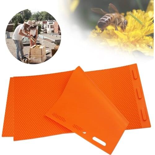 2PCS | Rubber Beeswax Press Sheet Mould Foundation Beekeeping Equipment Bee Hive Basis Press Sheet Mould Tools