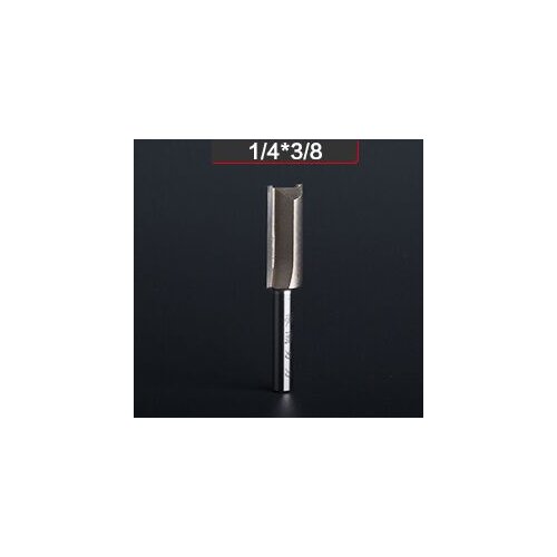 5pcs High performance to price ratio 1/4"x3/8" Carpenter 2 Flutes Straight Router Bit