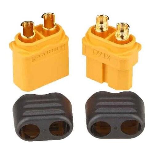 AMASS XT60+ Battery Connector, Male/Female W/ sheath XT60 Plus (5 Pairs)