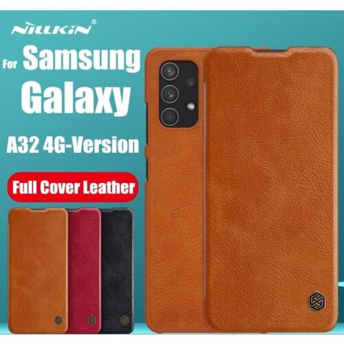 SFor Samsung Galaxy A32 5G Case Original Nillkin Luxury Flip Leather Phone Bag Back Cover for SamSung Galaxy A32 4G Capa