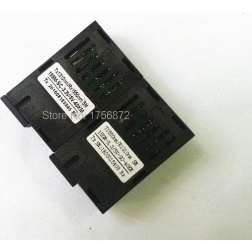 SC Connector 10/100M 1x9 BIDI Optical Transceiver- BIDI Single Fiber 40KM SC 3.3/5V 1310TX 1550RX