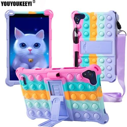 Pop Push It Bubble Silicon Cover Case For Teclast P80X 8" Tablet Kids Safe Shockproof Silicone Cover For P80 New / P80H 2021